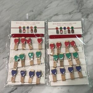 Holiday Card Garland (two)